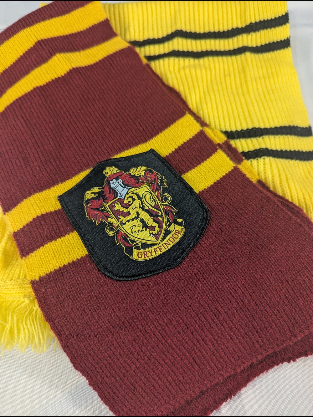 Official Wizarding World of Harry Potter Scarves - Gryffindor and Hufflepuff